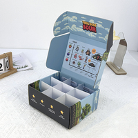 Nouvelles boîtes d'expédition en carton ondulé holographique recyclable 2025, personnalisées, avec laminage mat, pour envois aériens, luxe moderne