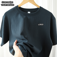 T-shirts pour hommes en coton 100 % personnalisés en gros, noirs, grandes tailles, manches courtes, impression de logo, t-shirts surdimensionnés en vrac pour hommes