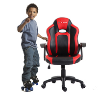 Fauteuil de jeu pour enfants en cuir PU JR RACING, base cinq étoiles, réglable en hauteur, pivotant, moderne, vente en gros