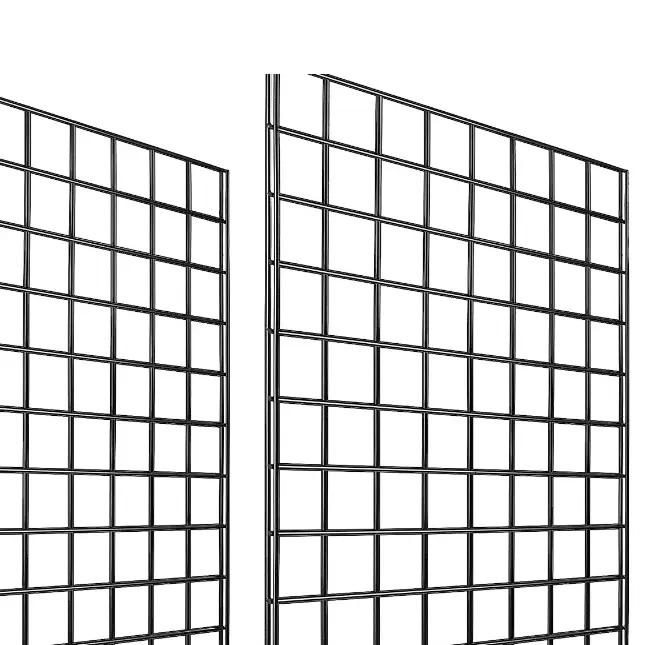 Siyah tel ızgara duvar panelleri kaynaklı tel örgü Panel ekran