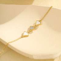 Chaînes de cheville tendance pour femme en acier inoxydable plaqué or 18 carats, motifs cœur, feuilles de ginkgo et coquillages, bijoux de pied à la mode, vente en gros