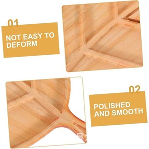 Wooden Leaf <b>Tray</b> Creative Dessert Plate For Hotel Coffee <b>Tea</b> Serving Smooth Surface Natural Wood Design - Product Image 1
