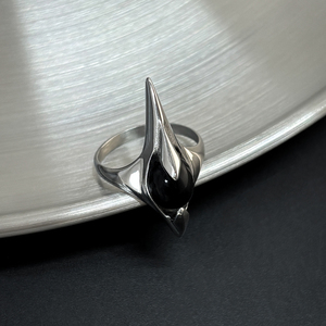 Anillo VAF con Diseño de Púas, <span class=keywords><strong>Acero</strong></span> <span class=keywords><strong>Inoxidable</strong></span> Pulido, Joyería Moderna para los Dedos, Accesorio Elegante para Hombres y Mujeres - Product Image 3