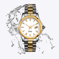 Montre de luxe carrée à quartz, bracelet en acier inoxydable, cadran à aiguilles, date, légère, color block, étanche, emballage coffret cadeau