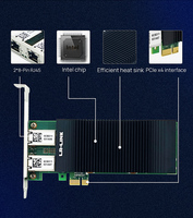 Carte réseau Ethernet double port LRES2033PT-POE Gige Vision Frame Grabber pour serveur, produit filaire interne en stock