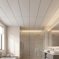 Panneau de plafond en aluminium avec boucle, imperméable et ignifuge, pour salle de bain, hôtel, centre commercial