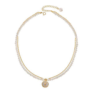 สร้อยคอมุกน้ำจืดเม็ดเล็กสำหรับผู้หญิงแบบซ้อนหลายชั้น - Product Image 3