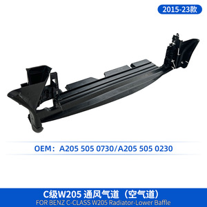Plaque de déflecteur de réservoir d'eau Mercedes-Benz Classe C W205 A2055050730 A2055050230 Protection de pare-chocs en plastique ABS - Product Image 3