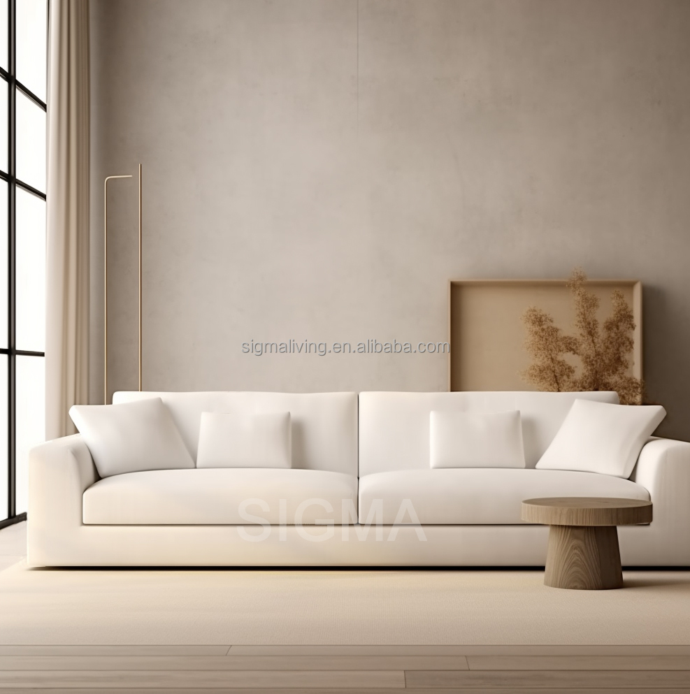 Luxury Indoor Furniture Living Room Sofa Set New Design Wooden Frame Fabric Modern Single Sofa