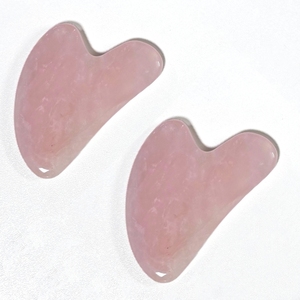 Gua Sha de cuarzo rosa y jade - Product Image 2