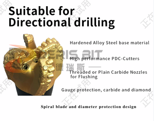 ดอกสว่านคุณภาพสูงจากโรงงานโดยตรง 5 ปีก ขนาด 16 นิ้ว PDC สำหรับเจาะหินแข็ง - Product Image 6