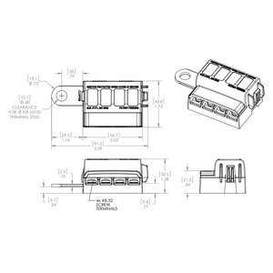 Nieuwe <span class=keywords><strong>4</strong></span> Way Blade Batterij Terminal Zekering Blok <span class=keywords><strong>4</strong></span> <span class=keywords><strong>Circuit</strong></span> Met Cover - Product Image 3
