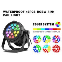 Étanche IP68 18 24 54 LEDs RGBW 4in1 Led Par Can 64 Lumières de Scène pour Bar Extérieur Club Danse Lumière de Fête de Mariage