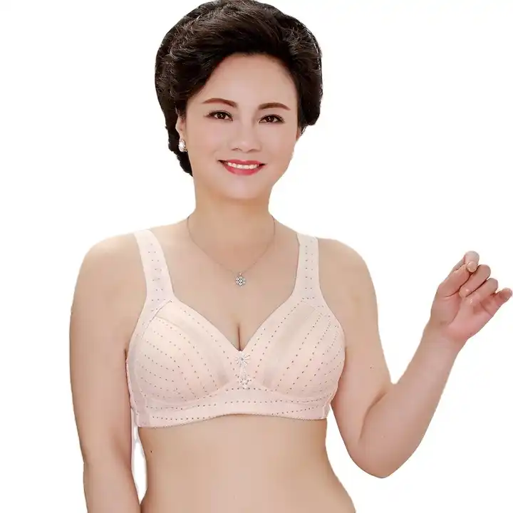 Women's Middle-aged And Elderly Large Size Thin Cup Underwear