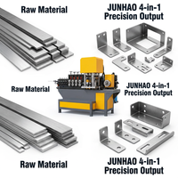Machine tout-en-un de pliage, poinçonnage et formage de tôles plates CNC entièrement automatique avec moteur PLC, haute efficacité