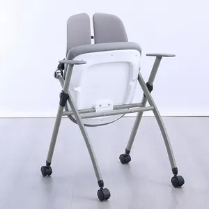 Guangdong Wholesale School Chair Factory For Smart Classroom Training Room With Armrests Folding Study Chair