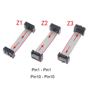 Wavelink 10pin 1.27mm <span class=keywords><strong>Pitch</strong></span> ul2651 28AWG 100mm Chiều dài <span class=keywords><strong>2.54mm</strong></span> Dula Hàng <span class=keywords><strong>IDC</strong></span> nối phẳng Ribbon Cáp - Product Image 1