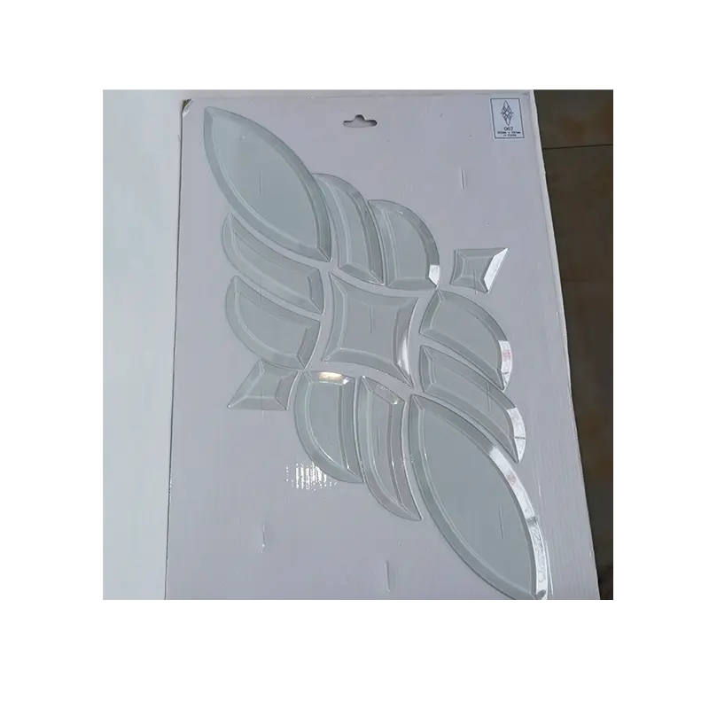 Panel cónico de cristal transparente para decoración de puertas, hecho a mano, 5mm, DB67