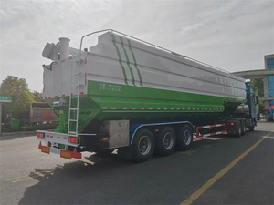 Camión de 25 toneladas con semirremolque de acero, camión de entrega de alimento a granel de 65 metros cúbicos, camión de tres ejes para transporte de alimento para ganado, camión cisterna para alimento animal. - Product Image 6