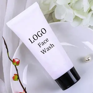 Logotipo personalizado oem private label Aloe Face Wash Poros Grandes Redução de Óleo Remove Impurezas Facial Cleanser