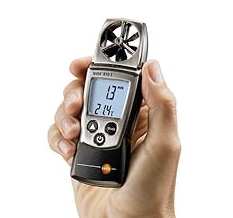 Anémomètre à ailettes compact Testo 410-1, mesure de la vitesse de l'air de 0,4 à 20 m/s et de la température de -10 à 50°C, mesure le froid du vent et la échelle de <span class=keywords><strong>Beaufort</strong></span> - Product Image 3