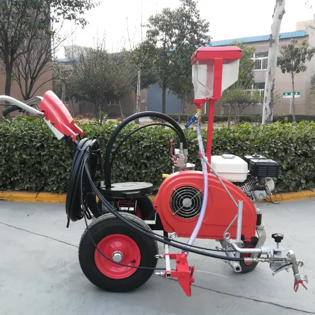 Airless Cold Spray Road Marking Machines With glass bead spreader