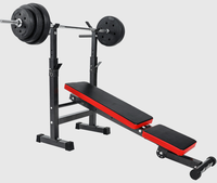 Banc de musculation pliable et portable en métal multi-positions pour usage en salle de sport intérieure avec fonctions de sécurité et exercices de développé couché