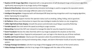 Sistema de Inspección de Seguridad Inteligente por Rayos X Hikvision Subway ISD-SC6040D-H4CVL con IA - Product Image 6