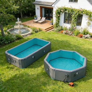 <span class=keywords><strong>Piscine</strong></span> gonflable portable d'extérieur <span class=keywords><strong>pour</strong></span> enfants et adultes, durable, grande <span class=keywords><strong>piscine</strong></span> gonflable <span class=keywords><strong>pour</strong></span> la baignade - Product Image 4