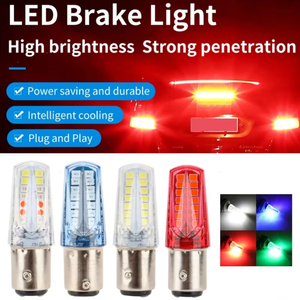 Ampoule de feu stop LED Plug and Play, haute luminosité, refroidissement intelligent, remplacement de lampe de signalisation pour moto et voiture - Product Image 1