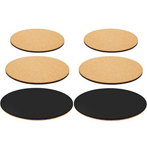 Sous-plat rond en liège et PP Xinbojia 100-300mm, pour intérieur et extérieur, tapis pour pot de fleurs, couleur unie - Product Image 5