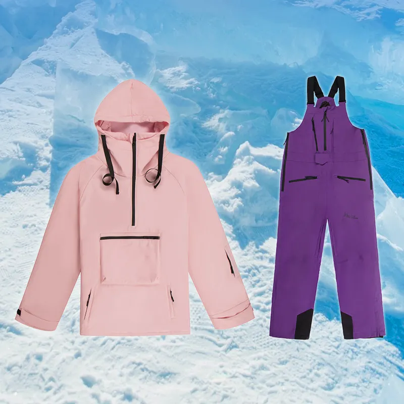 2023 combinaison de neige Sport de plein air ensemble imperméable coupe-vent vestes personnalisées Ski neige porter ensembles pour les femmes