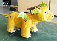 Rabbit Ride Kids Attraction Amusement Park Kids Cartoon Animal Car Silicone Animal Drive Around