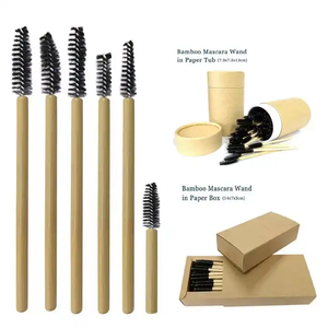 Bamboo Handle Eyelash Cleansing Brush Eco Friendly Mascara Brush for Lash Extension Cleaning - Product Image 4
