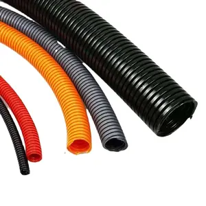 Tuyau en fil métallique étanche Flexible PVC Nylon PP PE Tuyau ondulé épaissi Conduit électrique en plastique