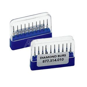 Fraise diamantée <span class=keywords><strong>dentaire</strong></span> FG pour pièce à main haute vitesse, 10 pièces/boîte, types assortis pour la préparation <span class=keywords><strong>dentaire</strong></span> - Product Image 1