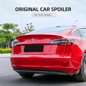 Vente flash : Spoiler de coffre en fibre de carbone véritable, aileron de coffre arrière pour Tesla Model 3 2017-2021 - Product Image 5