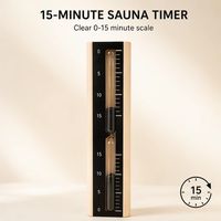 Timer Pasir Sauna Kayu Solid Modern untuk Ruang Sauna Kering