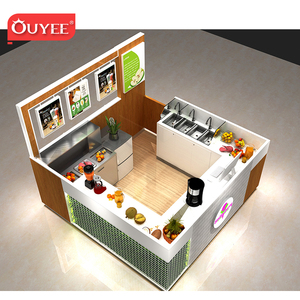 Fabricante de Mostradores para Cafeterías y Bares, Diseño Personalizado de <span class=keywords><strong>Kiosco</strong></span> de Café Interior de Madera para Centros Comerciales - Product Image 5