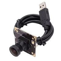 Smeiker SMK-USB3MP01H-L36 Módulo de Cámara USB 3MP H.264 WDR con Lente Ojo de Pez CMOS AR0331, Mini Webcam con Micrófono