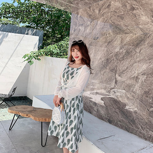 Cárdigan de punto de verano para mujer Marrykiss, talla grande, manga corta, blanco y verde, estilo vacacional, capa transparente N7065 - Product Image 4