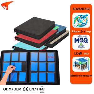 Classeur de cartes à collectionner Top Loader 9 poches PU 252 cartes 3x4 avec fermeture éclair pour Monster Yu-Gi-Oh CCG PTCG Comic Trading Collection - Product Image 1