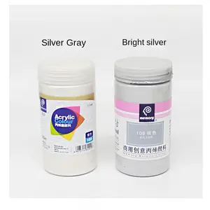 Groothandel 100Ml Goud Acryl 300Ml Zilver Acrylverf