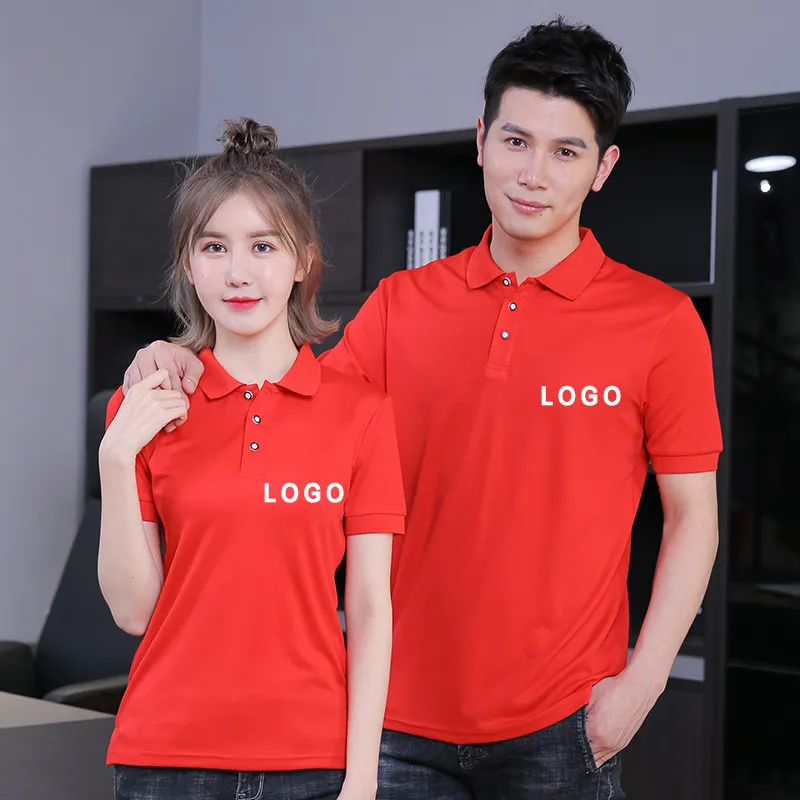 Áo Phông Polo Ngắn Tay Thông Dụng Cho Nam Nữ, Áo POLO Vải Polyester In Hình Nhóm Công Ty Cá Nhân Mùa Hè 2022