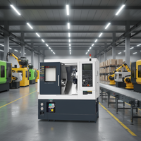 Tour CNC à lit incliné horizontal à broche unique avec machine de tournage haute précision à 3 axes
