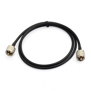 UHF Coax koaksiyel kablo UHF konnektör erkek <span class=keywords><strong>PL</strong></span>-259 UHF erkek <span class=keywords><strong>PL</strong></span>-259 düşük kaybı bağlantı kablosu 60cm - Product Image 3