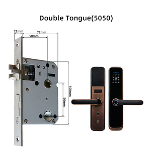 Serrure intelligente sans clé avec empreinte digitale numérique Navicat, application Tuya, poignée de porte intelligente, serrure de porte numérique - Product Image 6