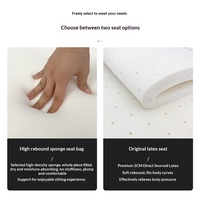 Sofá Cama Multifuncional Minimalista en Tono Crema, Plegable, Telescópico, de Madera Maciza con Almacenamiento para Sala de Estar y Estudio