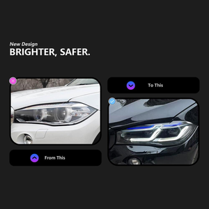 Faros Delanteros LED Láser AURON Plug and Play de 12V 36W, 6000 lm, 6000K para X5 F15 2014-2018, Nuevas Luces de Circulación Diurna - Product Image 3