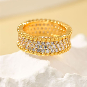 Персонифицированный Prix De Gros Ice Out 5a Циркон Cubique 18K Бляшка или Bague Bijoux <span class=keywords><strong>Intemporels</strong></span> Femmes Anillos De Promesa - Product Image 2